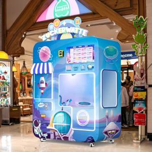 스마트 상업용 셀프 서비스 솜사탕 기계 키오스크, 소규모 사업장용 자동 솜사탕 판매기