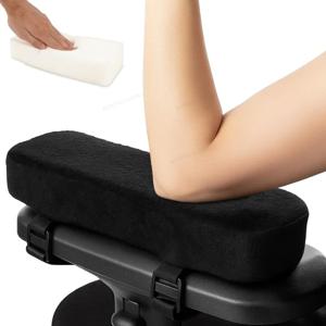 1/2Pcs 가정/사무실 의자 부품 팔 패드 메모리 폼 팔걸이 커버 쿠션 패드 홈 오피스 의자용 편안한 팔꿈치 베개