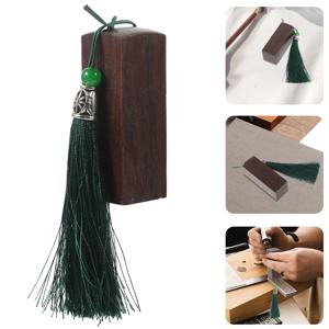 나무 도장 스탬프 블랭크 조각 연습용 DIY 이름 스탬프, 캘리그라피 페인팅 공예 스크랩북 나무 스탬핑 용품 도구