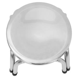 스테인레스 스틸 30Cm 노인용 미끄럼 방지 헤비 듀티 스텝 스툴 주방 욕실 현대식 금속 발판 실내용