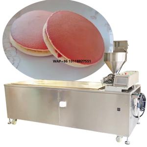 고품질 상업용 일본식 수플레 팬케이크 제조기가 있는 논스틱 도라야끼 팬케이크 기계