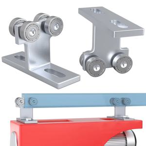 2PCS 트롤리 어셈블리 전동 호이스트 간편 설치 롤러 트롤리 유니스트럿 1-5/8인치 폭에 사용 가능 무소음