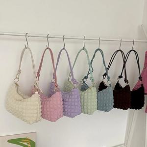 퀄티드 숄더백 뽀글이 구름백 주름 패딩 데일리 폭신 버블 퀄팅백