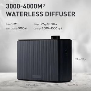 NAMSTE 4000m³ 향수 디퓨저 홈 호텔 스파 HVAC 아로마 디퓨저 전기 공기 청정기를 위한 스마트 타이밍 향기 공기 기계