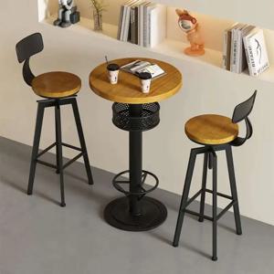 레스토랑 주방 바 테이블 사이드 식사 서 파티 빈티지 식탁 나무 라운드 Muebles De Cocina 가구 Zt50bt New