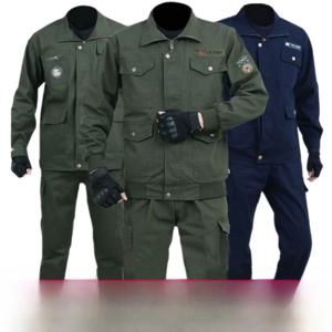 남성용 면 작업복 봄 가을 큰 주머니 아크 용접 방열 방진 작업복 야외 캠핑 여행 장비