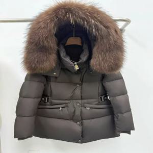 2025 겨울 따뜻한 구스 다운 재킷 천연 라쿤퍼 칼라 푸퍼 재킷 두꺼운 여성 야외 스트리트웨어 여성 코트