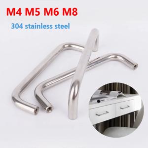 M4M5M6M8 도어 실버 주방 캐비닛 수납 손잡이 솔리드 서랍 손잡이 옷장 서랍장 옷장 찬장 도어 손잡이 하드웨어