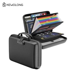 방화 방수 EVA 문서 가방, 불에 강한 서류 가방 휴대용 잠금 파일 케이스 중요한 물건 및 귀중품 보관용