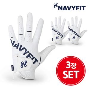 (3장세트)네이비핏 골프장갑 레이싱너클 프리미엄 극세사 남성용