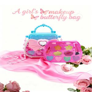 여아용 화장품 장난감 세트 공주님 메이크업 세트 안전 무독성 장난감 생일 및 명절 선물