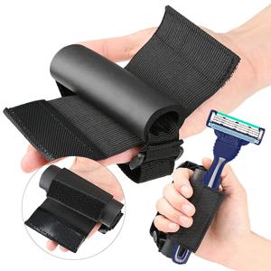 환자 및 노인을 위한 식사 보조 도구 커프 홀더 스트랩 탄력 있는 식사 보조기구 흔들림 방지 커프 숟가락 포크 나이프 고정 밴드