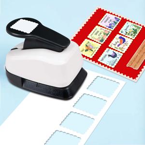 우표 모양 사각형 종이 커터 공예용 도구 홀 펀치 25mm 38mm 50mm 스크랩북 카드 제작용