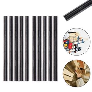 부드러운 단단한 나무 절단을위한 10Pcs 82mm 카바이드 플레너 블레이드 합판 보드 목공 전력 기계 부품 도구 액세서리