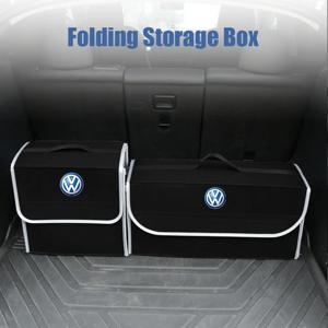 폭스바겐 골프 4 5 파사트 b8 b5 VW 샤란 폴로 6R 티구안 R라인용 자동차 트렁크 수납 정리함 접이식 수납 가방