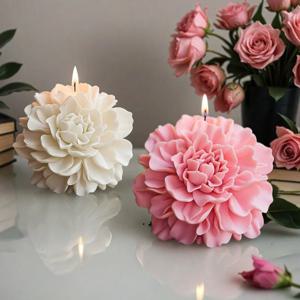 양초 및 비누용 히비스커스 꽃 몰드, 플랫 베이스, 투명한 질감, 몰드 제거 및 청소가 용이함, DIY 아로마테라피/장식, 필수