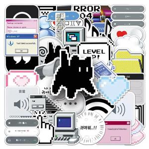 50개 재미있는 프로그래머 인터넷 멘붕 스티커 404 네트워크 오류 자바 DIY 스티커 스크랩북킹 전화기 수하물 방수 데칼
