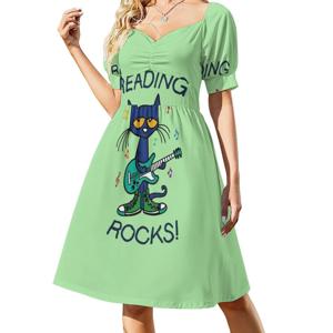 피트 더 캣: 리딩 록스 여성 스트리트웨어 파티 드레스 트렌디 프린트 클럽 의류 여성용 피트 캣 피트 더 캣 그루비