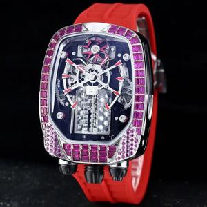 16바 엔진 한정판 남성용 기계식 시계, 다이아몬드 보석 시계, 고급 기계식 시계