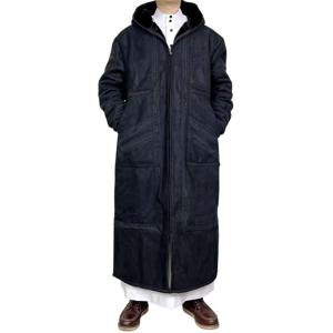 남성용 스웨이드 겨울 로브, 두꺼운 따뜻한 롱 후드 오픈 프론트 가디건, 포켓 포함, 편안한 라운지웨어 홈웨어 캐주얼
