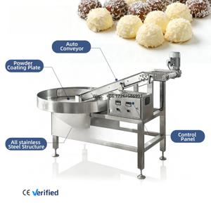 자동 분말 코팅 시스템 산업용 초콜릿 제조 기계 코코아 빈 투 바 가공 초콜릿 생산 라인