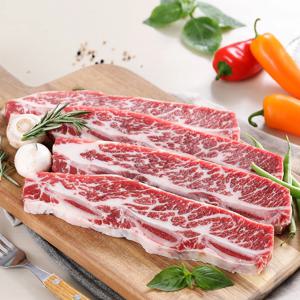 바라던 6 7 8꽃갈비를 사용한 기름손질 완벽한 미국산 시그니쳐 LA갈비 1kg 2팩 일반포장