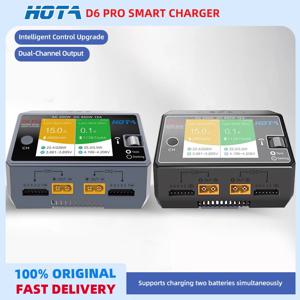HOTA D6 Pro 미국/유럽 듀얼 채널 스마트 충전기 AC200W DC650W 15A 리포/니카드/니메탈하이드라이드/니아이젠 배터리 충전기 아이폰 충전 RC FPV용