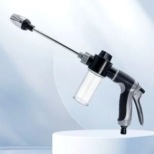 휴대용 고압 물총 조절 가능한 금속 세척기 자동차 세차기 정원 물주기 호스 노즐 스프링클러 폼 물총