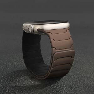 애플 워치 밴드 울트라 2 3 49mm 44mm 40mm 41mm 46mm 42mm 45mm 38 실리콘 팔찌 아이워치 시리즈 11 9 8 SE 10용 자석 스트랩