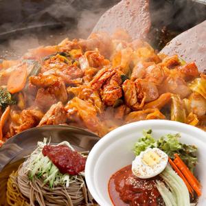 참닭 춘천 닭갈비700g4팩+막국수 물+비빔 반반세트(면2kg+육수5봉+양념장40g5봉)총10인분