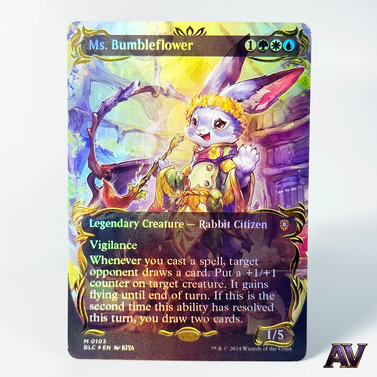 블룸버로 BLC 사령관 범블플라워 다람쥐 장군 마인드 스컬프터 보더리스 포일 레플리카 프록시 카드