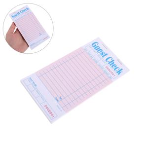 6Pcs 레스토랑 게스트 체크북 서버 노트 패드 웨이트리스 메모장 바 카페용 음식 주문 영수증 책 효율적인 주문