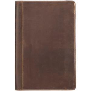 빈티지 크레이지 호스 쇼 가죽 케이스, 맥북 프로 16 2021 2023에 적합, 풀그레인 소가죽, 초박형 경량, 36.5X25.7X 2.5cm