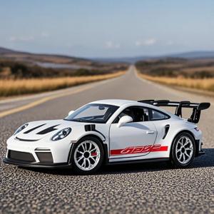 1:36 포르쉐 911 GT3 RS 레이싱 스포츠카 합금 미니어처 모델 다이캐스트 장난감 패스트 앤 퓨리어스 컬렉트 풀백 어린이 생일 선물