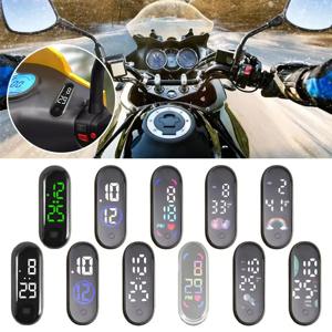 발광 오토바이 자동차 시계 내부 부착형 미니 스포츠 방수 시계 메카닉스 LED 시계 자동차 장식 액세서리