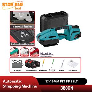 3800N 전기 스트래핑 기계 13-16mm PET PP 벨트 휴대용 공구 400W 마찰 열 용접 디지털 디스플레이 산업용 밴딩