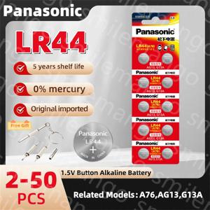 원래 파나소닉 1.5V LR44 AG13 175mAh 버튼 셀 배터리 357 SR44 LR1154 시계 계산기 코인 셀 장난감 용 버튼 배터리