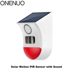 독립형 태양광 PIR/WiFi 태양광 PIR/Zigbee 야외 태양광 모션 PIR 사이렌 보안 사운드 알람 감지기 (가정, 농장, 정원용)