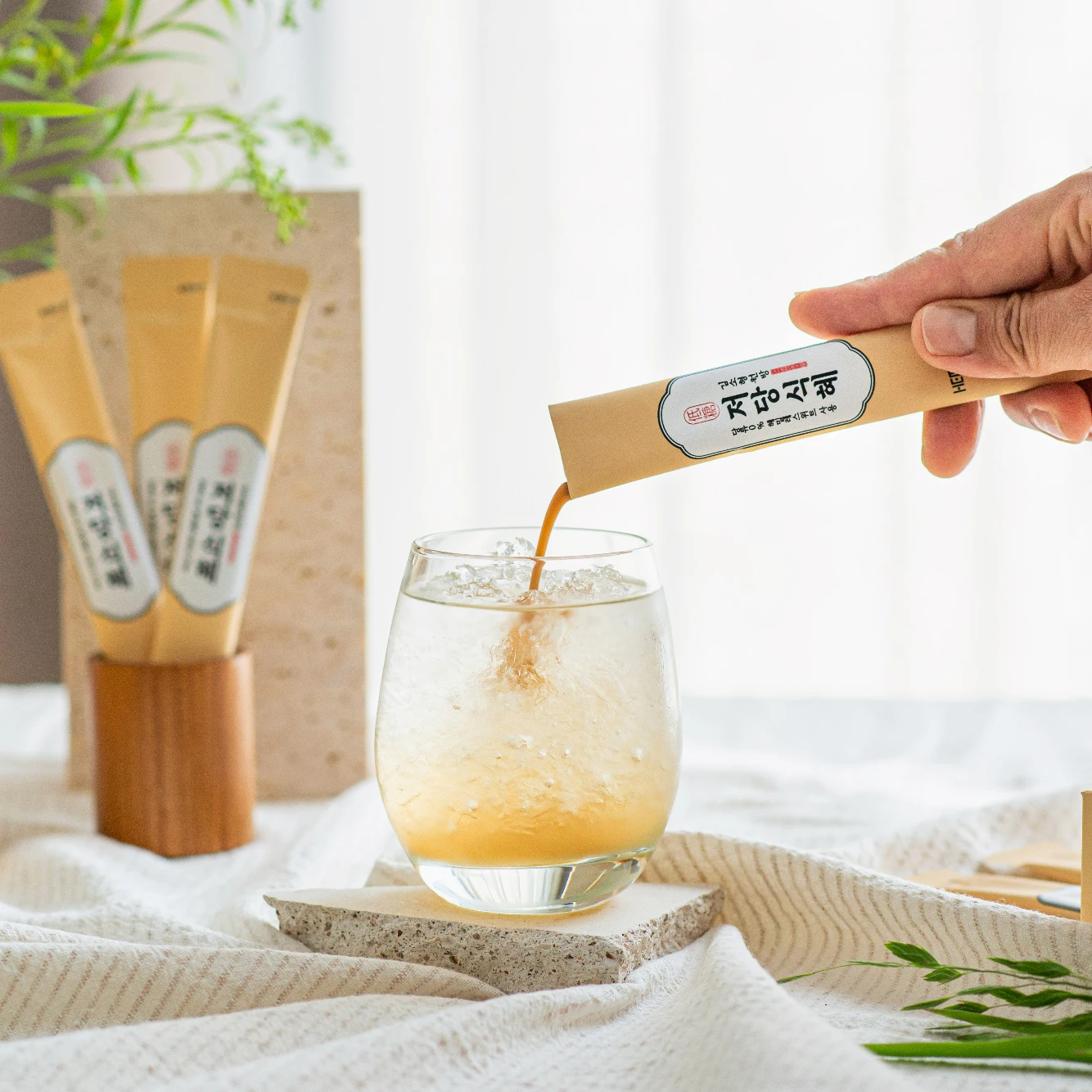 [헤밀레 공식] 설탕제로 밥알 없는 깔끔한 식혜 농축액 저당식혜 스틱_2박스