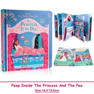 어스본 피프 인사이드 에이 페어리 테일 공주와 완두콩 교육용 영어 그림책 어린이용 3D 플랩 스토리북