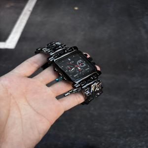 2026년 신제품 오리지널 논오클리 사각형 대형 다이얼 방수 발광 패션 트렌드 남성용 시계