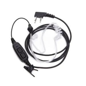 Baofeng 양방향 라디오 UV-82 UV 82 UV82L UV-89 TK3207 TK3118 액세서리 용 마이크 헤드셋이있는 라디오 듀얼 PTT 공기 덕트 이어폰