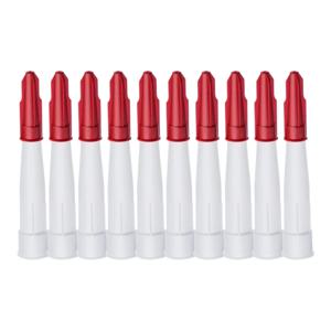 10Pcs 예비 실리콘 노즐 실란트 도구 키트 재밀봉 가능한 매스틱 카트리지 예비 노즐 코킹 파이프 용 나사 커버