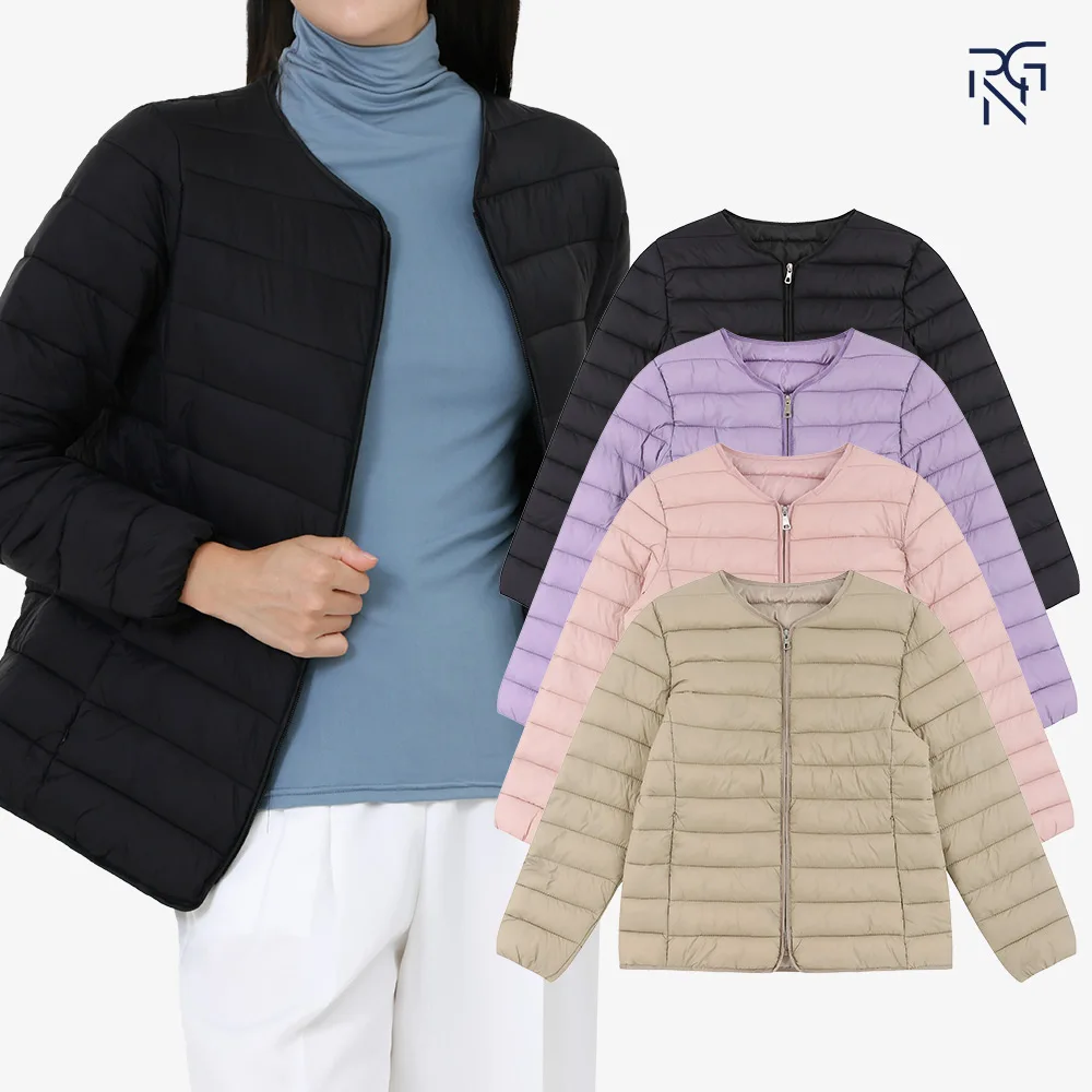 파라고나 여자 U넥 경량 패딩 점퍼 겨울자켓