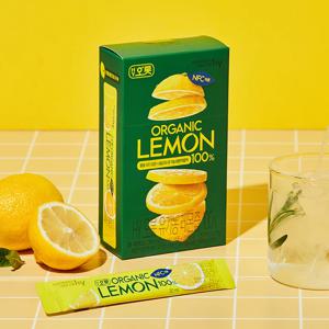 HY 오롯 유기농 레몬즙 100% 2BOX(20ml*14포*2개)(소비기한 26.10.23까지)