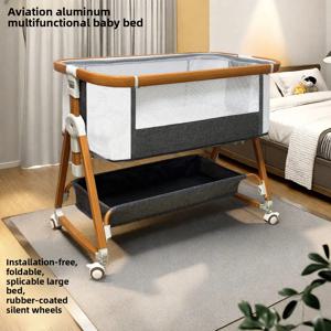 아기 침대 연결형 유아용 침대 다기능