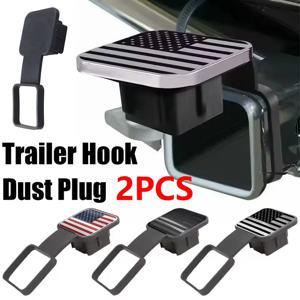 2/1개 트레일러 히치 리시버 커버 플러그 방수 트레일러 히치 커버 방진 2인치 리시버 자동차 사각 플러그 견인 고리 커버
