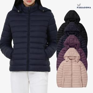 파라고나 여성 후드 경량패딩 점퍼 겨울 후드 집업 패딩자켓