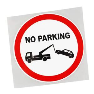 자동차 스티커 교통 표지판 주차 금지 스티커 자동차 외장 부품 액세서리 데칼 제품 흠집 커버 13CM PVC KK