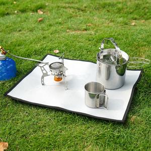 방화 담요 열 저항 단열 천 주방 그릴 자동차 캠핑 비상 생존 방화 매트 바베큐용